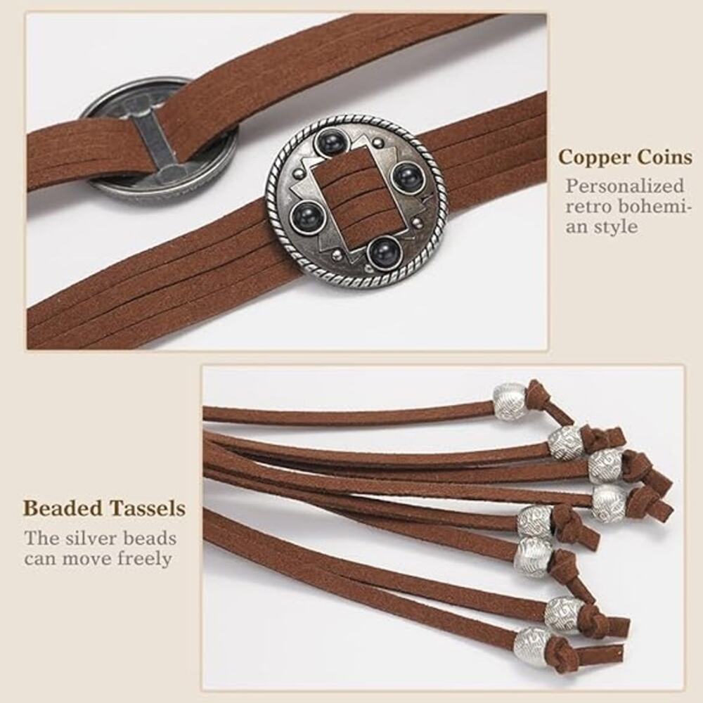 Women Knotted Waist Belt Bohemian Style Tassel Belt -NEW-NN - Picture 5 of 5